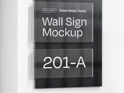 Glass Sign for Wall